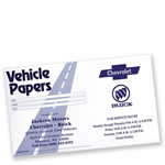 Vehicle Papers Glove Box folder