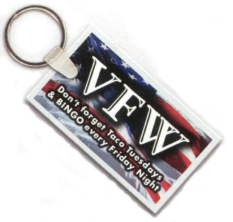 Rectangle full color Key Tag